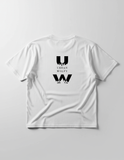 Oversized White Cotton T‑Shirt — Wolf Back Print (Copy)
